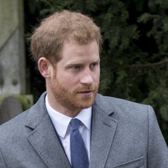 Le prince Harry et sa fiancée Meghan Markle - La famille royale d'Angleterre arrive à la messe de Noël à l'église Sainte-Marie-Madeleine à Sandringham, le 25 décembre 2017. 