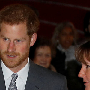 Le prince Harry lors de la messe en l'honneur de la brigade des pompiers Carol à l'abbaye de Westminster à Londres. Le 4 décembre 2017 