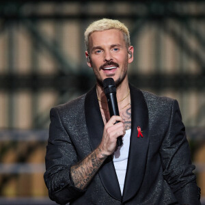 Exclusif - M.Pokora - Enregistrement de l'émission "Les 50 ans du Disco, les stars chantent pour le Sidaction" au Dôme de Paris, France, le 15 mars 2023, diffusée le 25 mars sur France 2. © Guirec-Moreau/Bestimage