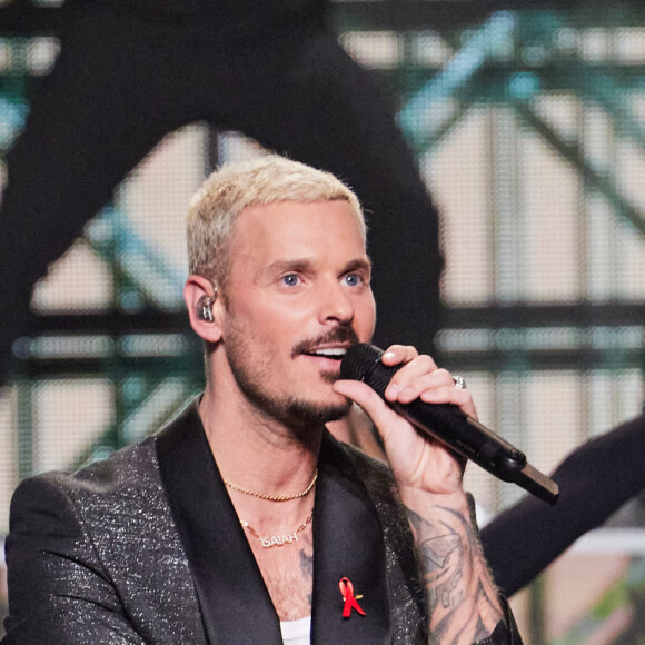 Exclusif - M.Pokora - Enregistrement de l'émission "Les 50 ans du Disco, les stars chantent pour le Sidaction" au Dôme de Paris, France, le 15 mars 2023, diffusée le 25 mars sur France 2. © Guirec-Moreau/Bestimage