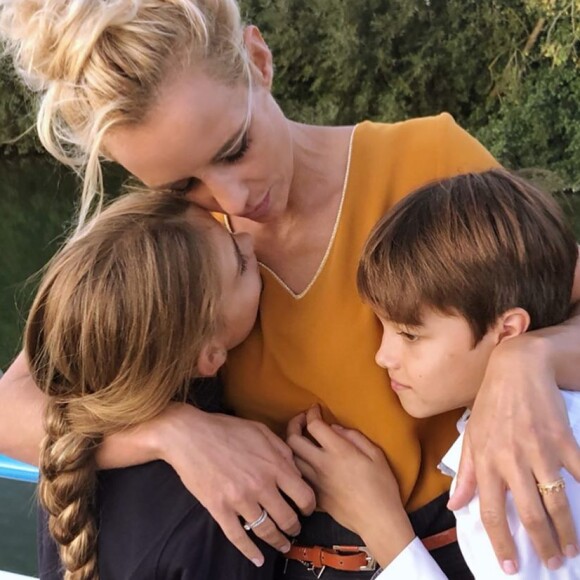 Elodie Gossuin avec Jules et Rose, sur Instagram, le 4 novembre 2019