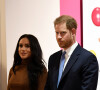Une épreuve pour lui qu'il a vécue sans Meghan Markle à ses côtés 
Le prince Harry, duc de Sussex, et Meghan Markle, duchesse de Sussex, en visite à la Canada House à Londres le 7 janvier 2020.