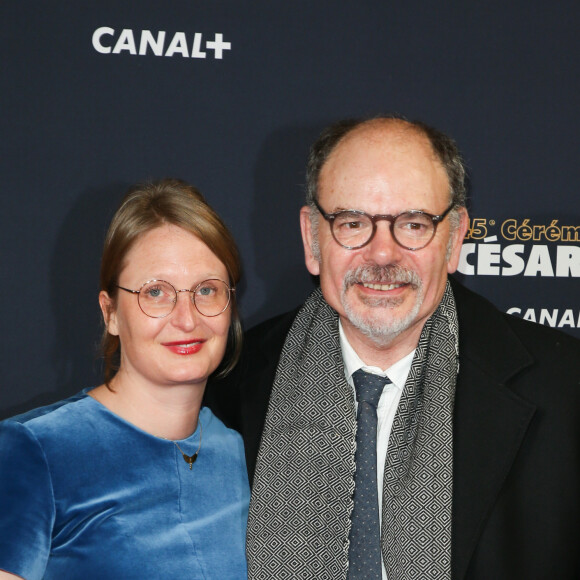 Jean-Pierre Darroussin et sa femme Anna Novion lors du photocall lors de la 45ème cérémonie des César à la salle Pleyel à Paris le 28 février 2020 © Dominique Jacovides / Olivier Borde / Bestimage