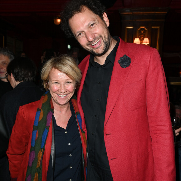 Exclusif - Ariane Massenet, Eric Antoine - Cérémonie de remise du prix Raymond Devos au théâtre Edouard VII à Paris cadre de la 28ème édition de la semaine de la Langue Française et de la Francophonie le 20 mars 2023. Le théâtre a rendu hommage à R. Devos avec le spectacle "Il a de la côte Devos!" mis en scène par D. Benoin. A. Lutz et M. Robin héritiers de l'artiste, salués pour leur maitrise de la langue et leur manière de jouer, ont reçus leurs prix. © Coadic Guirec - Cyril Bruneau / Bestimage  No Web - Belgique et Suisse 