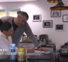 Glenn Viel (Top Chef) avec sa femme Erika et leur fils pour un potrait qui lui était consacré dans "66 Minutes", sur M6