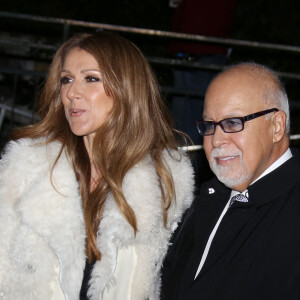 Celine Dion et son mari René Angelil arrivent à l'enregistrement de l'émission "Vivement dimanche" au studio Gabriel à Paris le 13 novembre 2013.