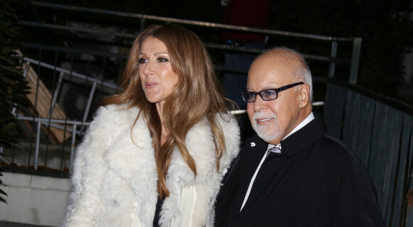 Celine Dion et son mari René Angelil arrivent à l'enregistrement de l'émission "Vivement dimanche" au studio Gabriel à Paris le 13 novembre 2013.