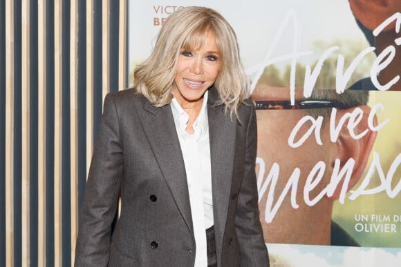 Brigitte Macron - Avant-première du film "Arrête avec tes mensonges" au cinéma UGC Danton à Paris, France, le 21 février 2023. © Christophe Clovis / Bestimage