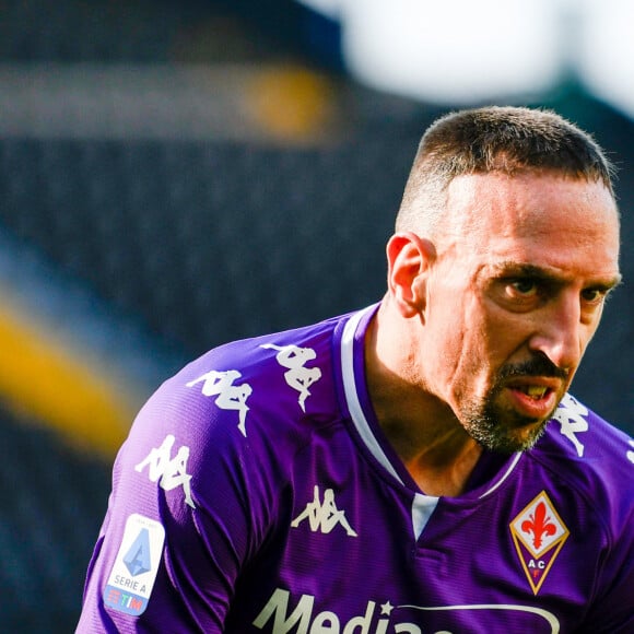 Franck Ribéry (ACF Fiorentina) lors d'un match de championnat Serie A opposant l'Udinese Calcio à l'ACF Fiorentina au stade Dacia Arena à Udine, Italie, le 28 février 2021. © Alessio Marini/LPS/Zuma Press/Bestimage