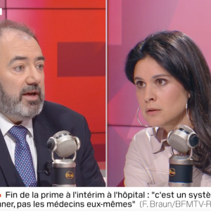 Apolline de Malherbe a reçu le ministre de la Santé, François Braun, dans son émission "Face à Face" sur BFMTV