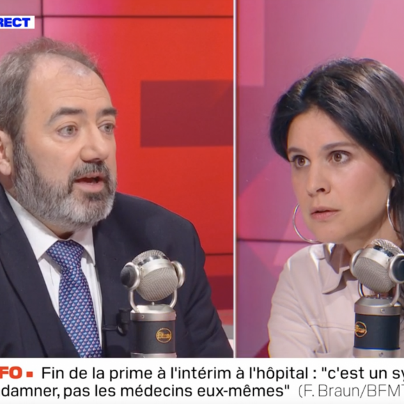 Apolline de Malherbe a reçu le ministre de la Santé, François Braun, dans son émission "Face à Face" sur BFMTV