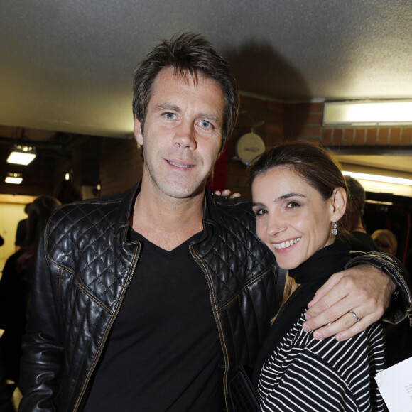 Exclusif - Le prince Emmanuel Philibert de Savoie et la princesse Clotilde (Courau) - People au concert de Johnny Hallyday au POPB de Bercy a Paris - Jour 2. Le 15 juin 2013