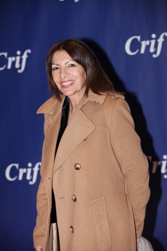 Anne Hidalgo - Photocall du 37ème dîner annuel du conseil représentatif des institutions juives de France (CRIF) au Carrousel du Louvre à Paris. Le 13 février 2023 © Jonathan Rebboah / Panoramic / Bestimage