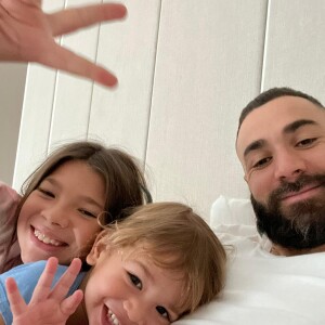 Karim Benzema et ses enfants, Mélia et Nouri