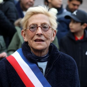 Isabelle Balkany - Marche blanche pour la mémoire de Cédric Chouviat dans les rues de Levallois-Perret le 12 Janvier 2020. © Dominique Jacovides / Bestimage