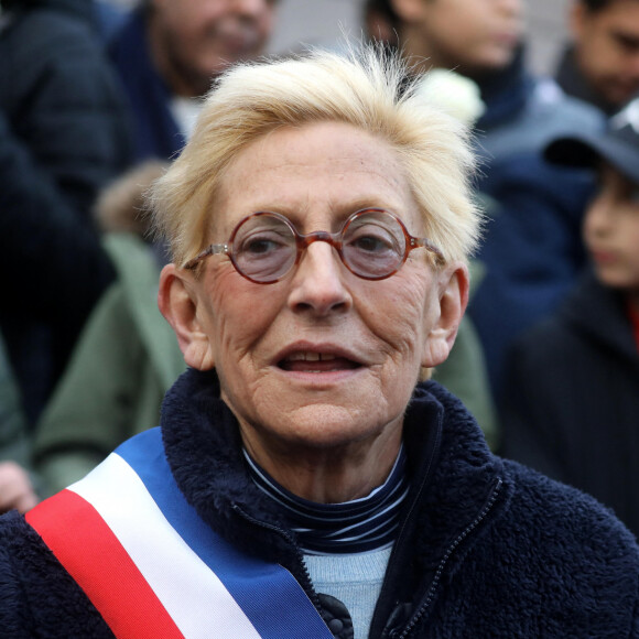 Isabelle Balkany - Marche blanche pour la mémoire de Cédric Chouviat dans les rues de Levallois-Perret le 12 Janvier 2020. © Dominique Jacovides / Bestimage