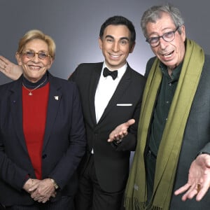 Exclusif - Isabelle Balkany, Jordan de Luxe, Patrick Balkany - Enregistrement de l'émission "Chez Jordan" à Paris le 28 mars 2023. © Cédric Perrin/Bestimage