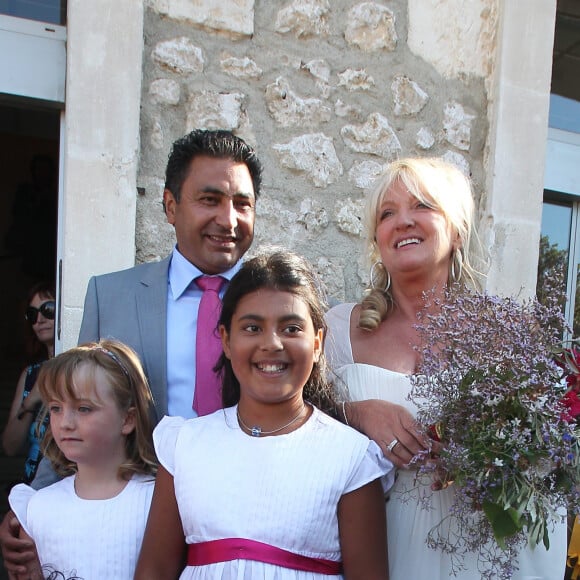 Les demoiselles d'honneur - Mariage de Charlotte de Turckheim et Zaman Hachemi à la mairie d'Eygalières, en Provence, le 31 août 2012.