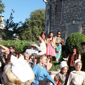 Mariage de Charlotte de Turckheim et Zaman Hachemi à la mairie d'Eygalières, en Provence, le 31 août 2012.