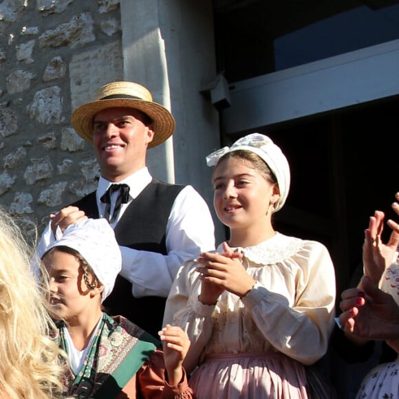 Mariage de Charlotte de Turckheim et Zaman Hachemi à la mairie d'Eygalières, en Provence, le 31 août 2012.