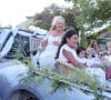 Elle avait dit"oui" à son cher et tendre dans le village provençal d'Eygalières en présence de tous les membres de sa famille.
Mariage de Charlotte de Turckheim et Zaman Hachemi à la mairie d'Eygalières, en Provence, le 31 août 2012.
