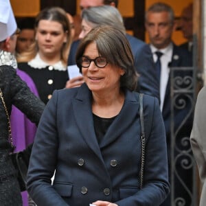 Le Prince Rainier III aurait eu 100 ans cette année. 
La princesse Stéphanie de Monaco - Sortie de la messe en mémoire du prince Rainier III en la cathédrale de Monaco. © Bruno Bebert / Bestimage