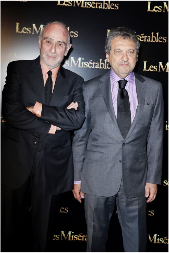 Claude Michel Schonberg et Alain Boublil - Premiere du film 'Les Miserables' au cinema Gaumont Marignan sur les Champs Elysees a Paris le 5 fevrier 2013.