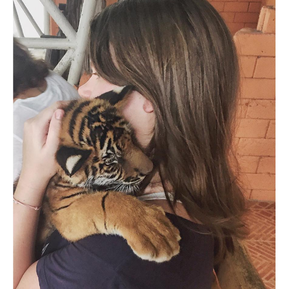 Camille Gottlieb, fille de la princesse Stéphanie de Monaco, lors d'un voyage en Thaïlande début 2016, photo Instagram.