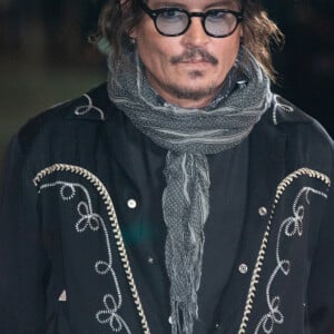 Johnny Depp arrive sur la Via della Conciliazione pour la 16ème édition du festival du film de Rome le 17 octobre 2021.