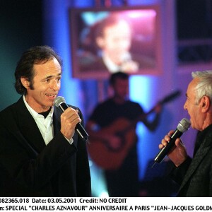 Jean-Jacques Goldman et Charles Aznavour.
