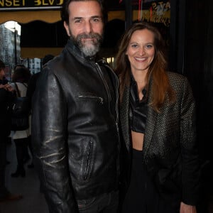 Pour l'occasion, Grégory Fitoussi était très bien accompagné par Laura, sa nouvelle compagne 
Exclusif - Grégory Fitoussi et sa nouvelle compagne arrivent à la première du film "Jours Sauvages" au Max Linder à Paris le 3 avril 2023. --- Pour infos voir vendeurs --- © Tony Fitoussi / Bestimage