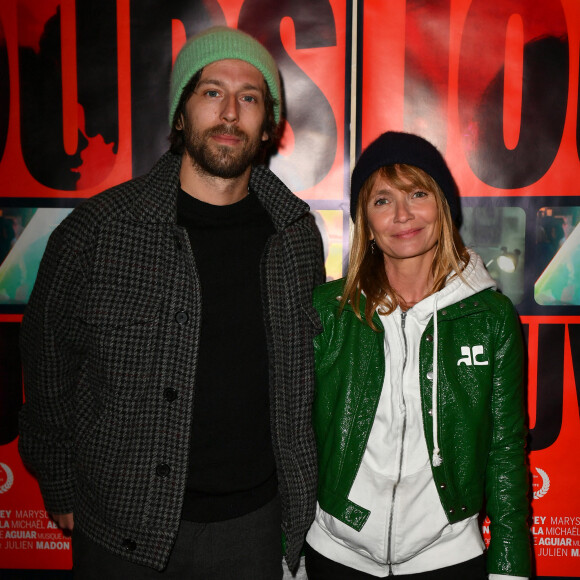 Axelle Laffont et son compagnon Romain Sichez lors de l'avant-première du film "Jours sauvages" au cinéma Max Linder à Paris le 3 avril 2023. © Veeren / Bestimage