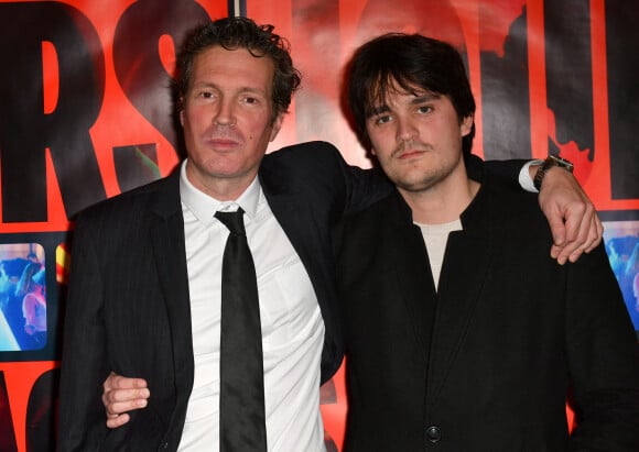 le réalisateur David Lanzmann, Alain-Fabien Delon lors de l'avant-première du film "Jours sauvages" au cinéma Max Linder à Paris le 3 avril 2023. © Veeren / Bestimage