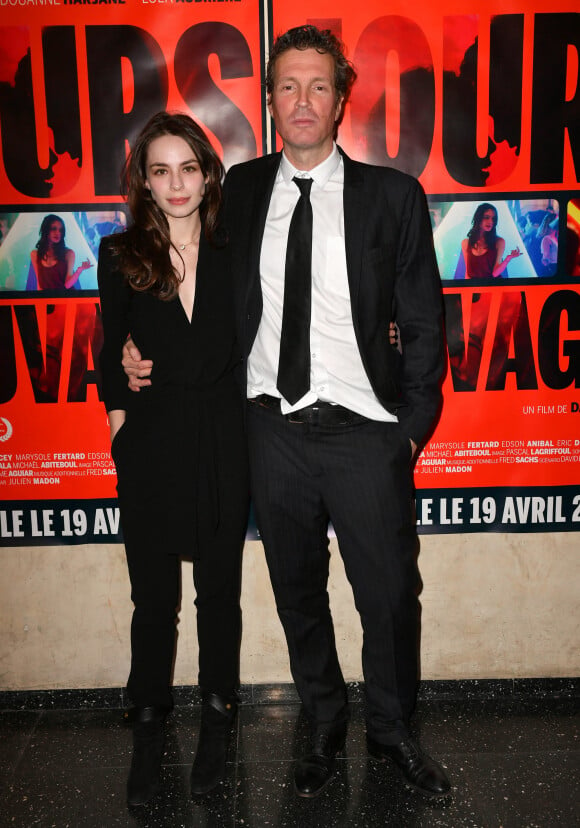 Lola Aubrière, le réalisateur David Lanzmann lors de l'avant-première du film "Jours sauvages" au cinéma Max Linder à Paris le 3 avril 2023. © Veeren / Bestimage