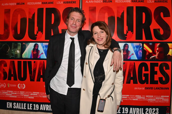 le réalisateur David Lanzmann et Caroline Ducey lors de l'avant-première du film "Jours sauvages" au cinéma Max Linder à Paris le 3 avril 2023. © Tony Fitoussi / Bestimage