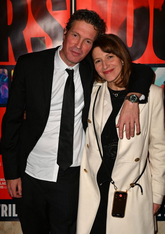 le réalisateur David Lanzmann, Caroline Ducey lors de l'avant-première du film "Jours sauvages" au cinéma Max Linder à Paris le 3 avril 2023. © Veeren / Bestimage