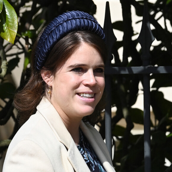 La fille du prince Andrew en a profité pour dévoiler son baby bump
La princesse Eugenie, duchesse d'York (enceinte) - La famille royale du Royaume Uni quitte la chapelle Saint George après la messe de Pâques au château de Windsor le 9 avril 2023. 