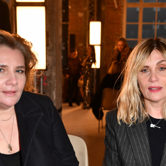 Marie-Amélie Seigner et Emmanuelle Seigner - Front Row au défilé de mode Haute-Couture Alexandre Vauthier au 50 boulevard Lefebvre lors de la Fashion Week Printemps-été 2023 de Paris, France, le 24 janvier 2023. © Veeren/Bestimage 