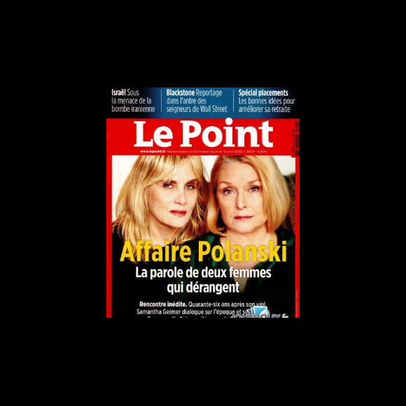 Couverture du Point ce 13 avril.