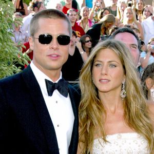 Brad Pitt et Jennifer Aniston - 56e Emmy Awards à Los Angeles.