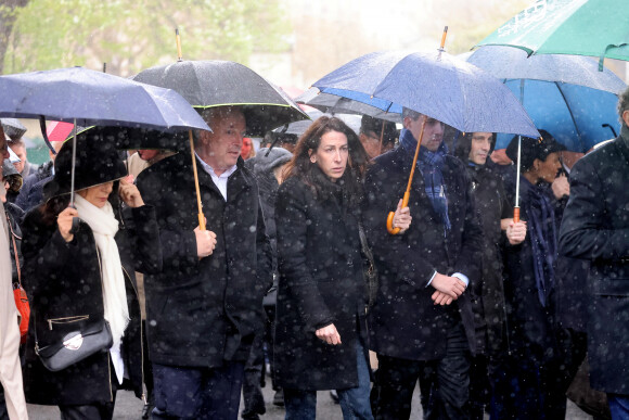 Arrivées aux obsèques de l'avocat Hervé Temime au cimetière du Montparnasse à Paris, France, le 14 avril 2023. © Clovis-Jacovides/Bestimage