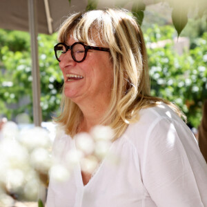 Exclusif -  Mariage civil de Christine Bravo et Stéphane Bachot devant la mairie de Occhiatana en Corse le 11 Juin 2022 © Dominique Jacovides / Bestimage