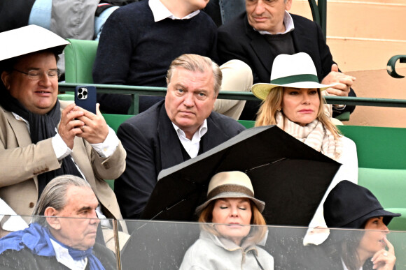 Le prince Charles de Bourbon des Deux Siciles - Célébrités en tribune lors du tournoi Rolex Monte Carlo Masters 2023 à Roquebrune-Cap-Martin le 15 avril 2023. © Bruno Bebert/Bestimage 
