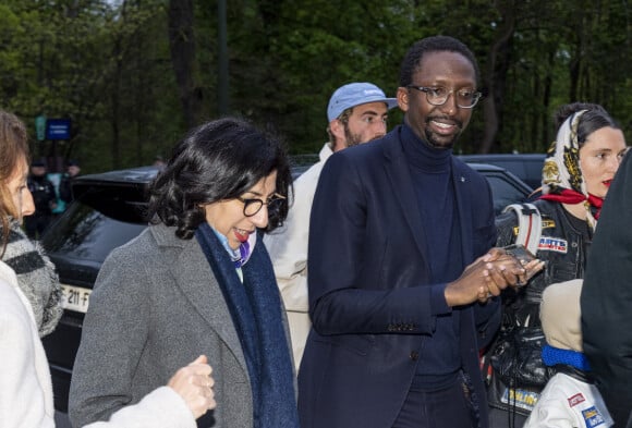 Exclusif - La ministre de la Culture Rima Abdul-Malak, Hervé Berville (Secrétaire d'État auprès de la Première ministre, chargé de la Mer) - Les célébrités au concert de Jay Z à la fondation Louis Vuitton à Paris, France, le 14 avril 2023. © Da Silva-Perusseau/Bestimage  Exclusive - For Germany Call For Price - Celebrities at the Jay Z concert at the Louis Vuitton Foundation in Paris, France, on April 14, 2023. 