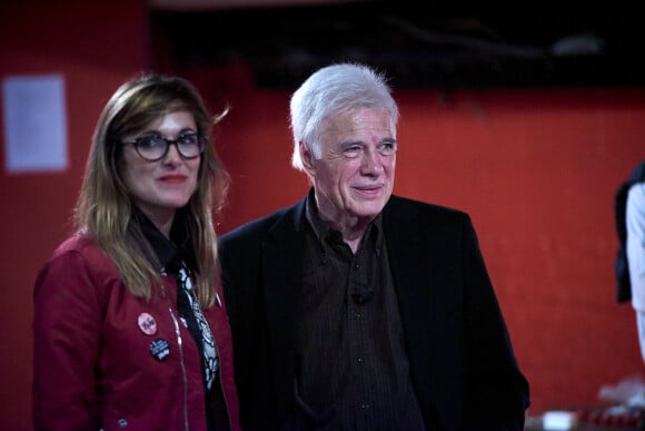 Exclusif - Guy Bedos et sa fille Victoria Bedos - La Belgique rend hommage à Guy Bedos, au théâtre 140, là où il a débuté sa carrière d'artiste. Une soirée était organisée dans le cadre du Brussels Film Festival en présence d'amis et d'artistes - Bruxelles le 18 juin 2016 