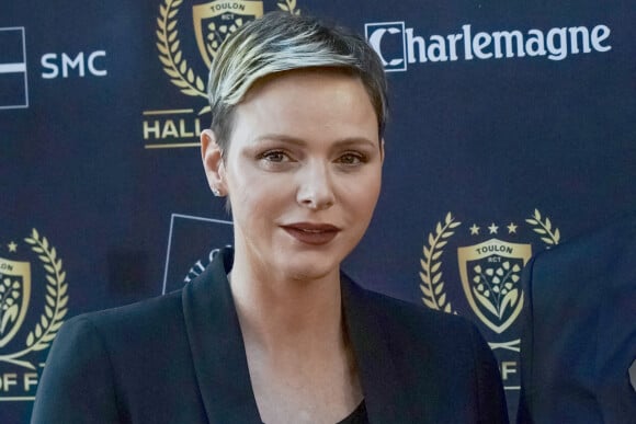 Charlène Wittstock Princesse de Monaco - Soirée "Hall of Fame" du RC Toulon à Toulon, le 18 avril 2023. © Norbert Scanella / Panoramic / Bestimage 