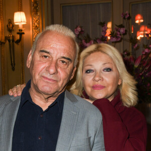 Michel Fugain et Sanda Fugain - Lancement du livre "Sardou Regards" de B.Kossek à l'hôtel Raphael à Paris, France, le 15 avril 2019. © Coadic Guirec/Bestimage 