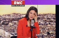 Apolline de Malherbe prise de court par son chroniqueur dans son émission "Apolline matin" sur RMC Story
