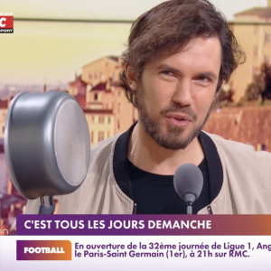 Arnaud Demanche se moque de l'arrêté sur l'interdiction des casseroles lors de rassemblements dans l'émission "Apolline matin" d'Apolline de Malherbe. RMC Story