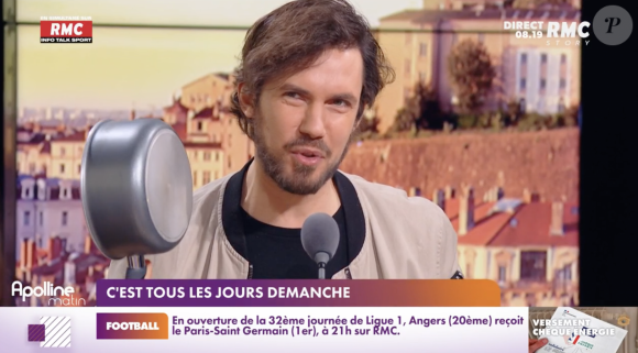Arnaud Demanche se moque de l'arrêté sur l'interdiction des casseroles lors de rassemblements dans l'émission "Apolline matin" d'Apolline de Malherbe. RMC Story